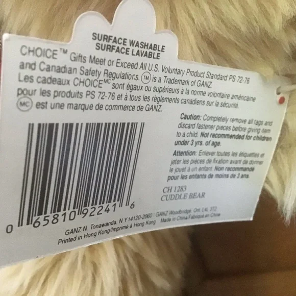 Vintage Ganz Plush “Cuddle Bear” 1996 - Picture 3 of 5